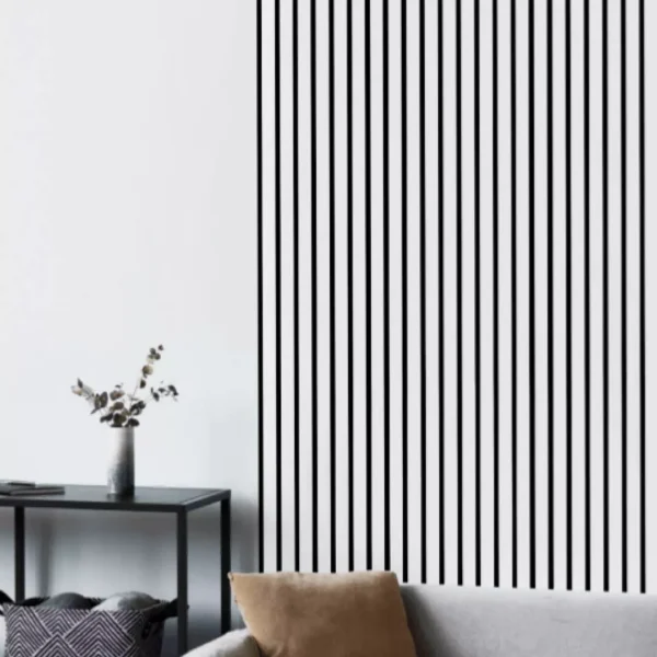 White slats wall